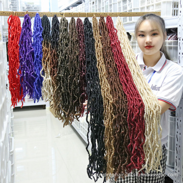 Synthetic Crochet Hairs Soft Faux Locs For African Xuchang Fiber Wholesale Braids Extension Synthetic Hair